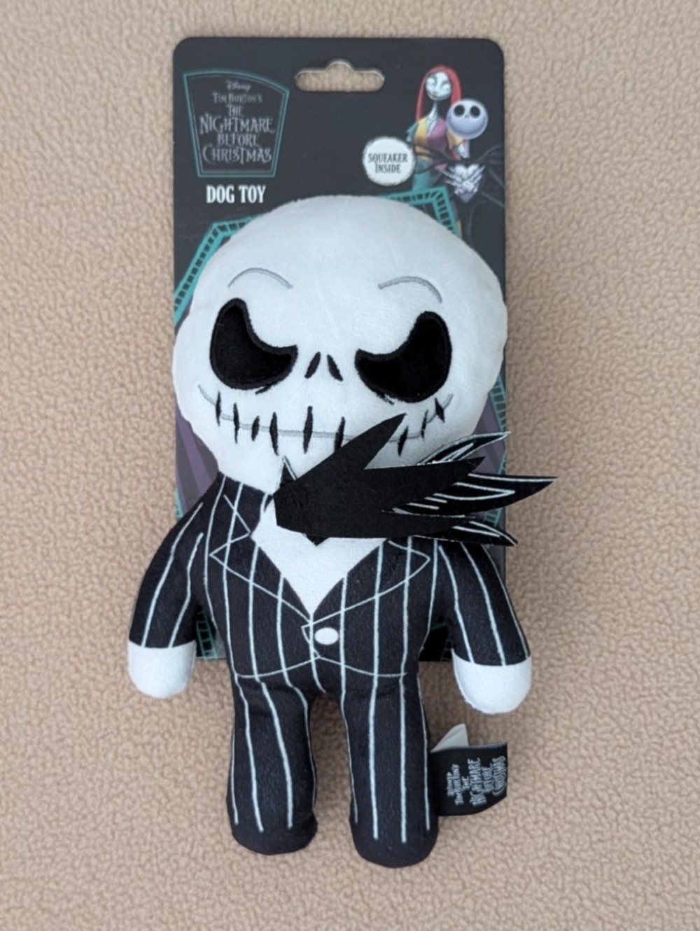 Brand New Disney The Nightmare Before Christmas Jack Skellington Dog Toy